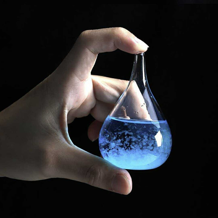 インテリア オブジェ | ストームグラス しずく型 天気予測 置物 - クリア/ピンク/ブルー/パープル