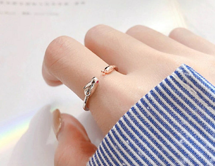 リング | ウサギモチーフ ニンジンデザインリング - アニマルコレクション