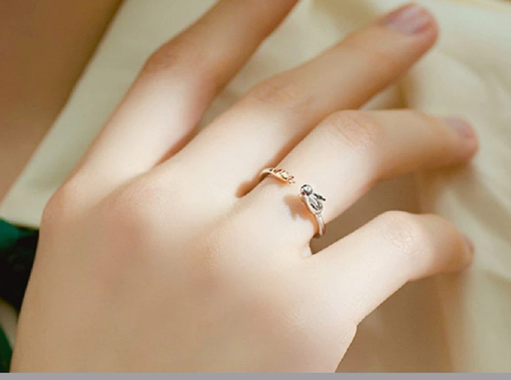 リング | ウサギモチーフ ニンジンデザインリング - アニマルコレクション