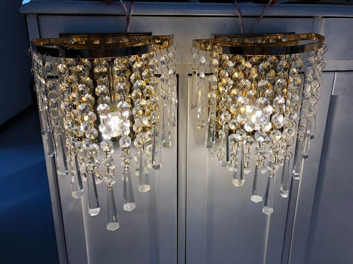 インテリア照明 | クリスタルガラス製ミニシャンデリア2個セット