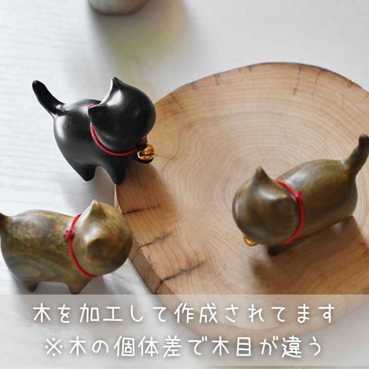 インテリア オブジェ | 木製ラッキーキャット置物 - おしゃれなインテリア・ギフト