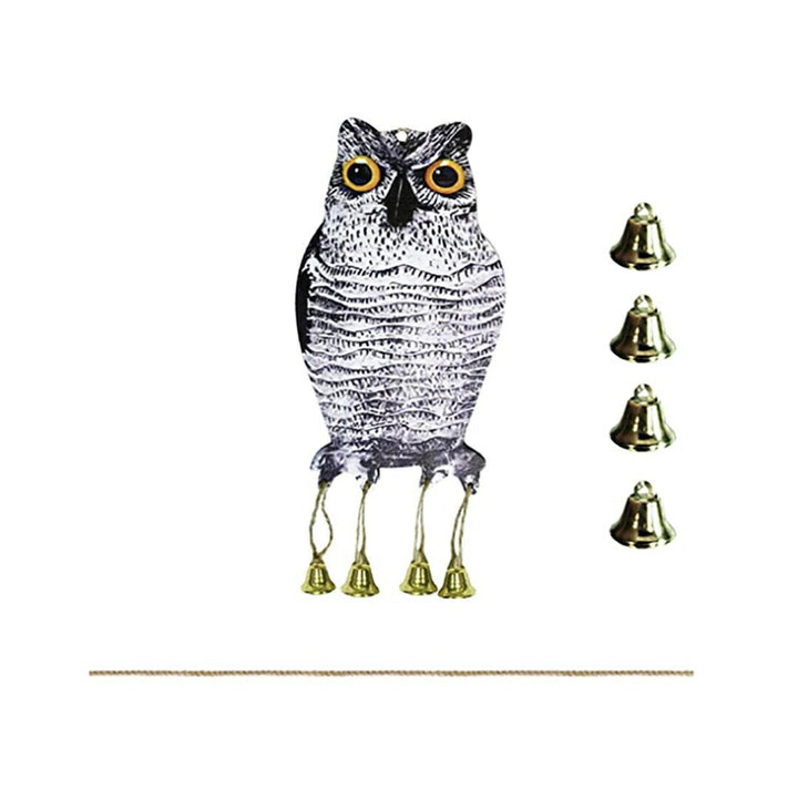 虫よけ 鳥よけ | フクロウ型反射板付き鳥よけ - ベランダ・家庭菜園用