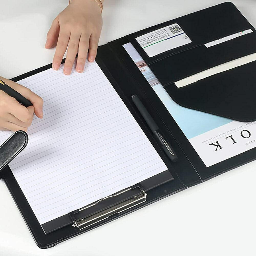 インテリア雑貨 その他 | A4レザークリップボード ペンホルダー&ポケット付き