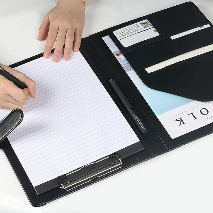 インテリア雑貨 その他 | A4レザークリップボード ペンホルダー&ポケット付き