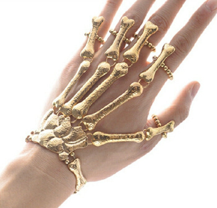 ブレスレット | スカルアーマーリング 5本指 ユニセックス