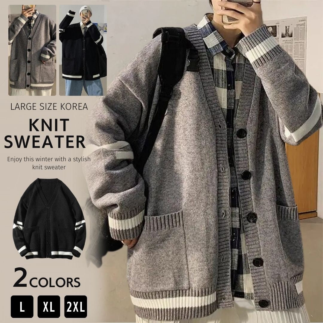 アウタージャケット 男性 | メンズ・レディース ビッグシルエットニット トップス 全2カラー