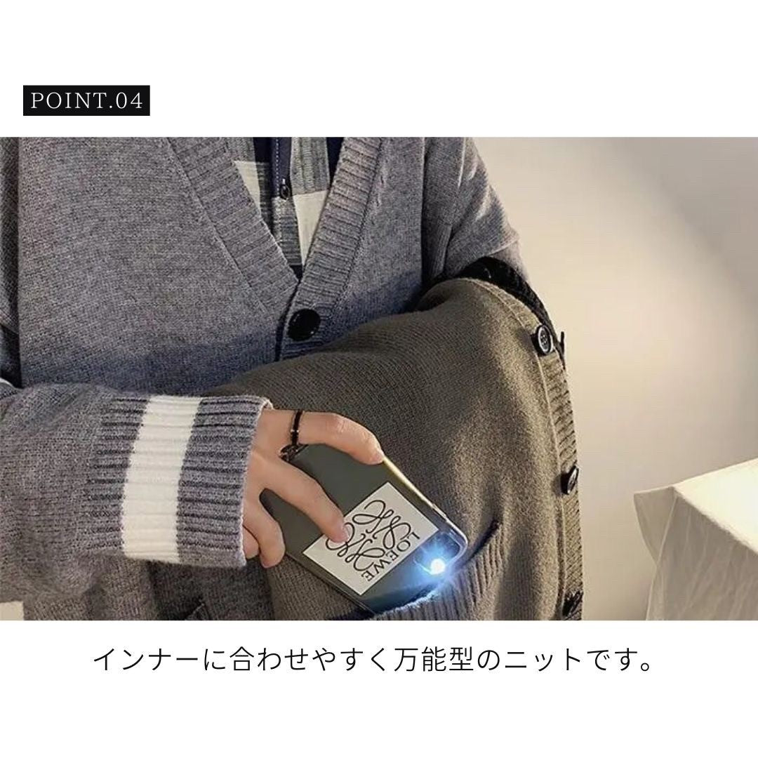 アウタージャケット 男性 | メンズ・レディース ビッグシルエットニット トップス 全2カラー