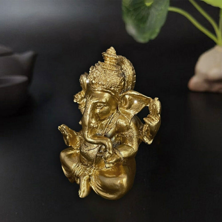 風水 インテリア | ゴールドガネーシャ置物 - 開運・厄除け・金運