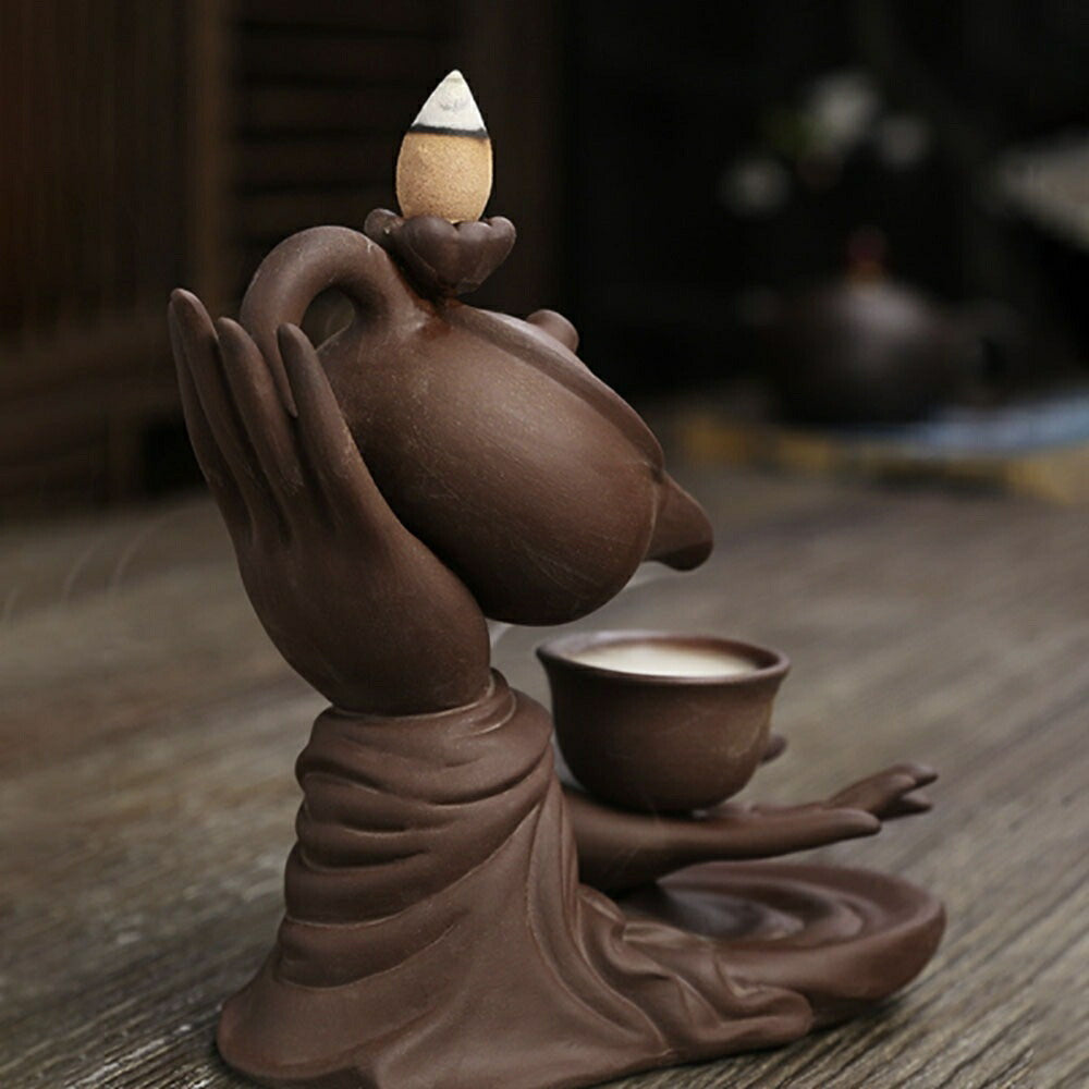 お香 | 和風モダン倒流香ティーポット型お香立て