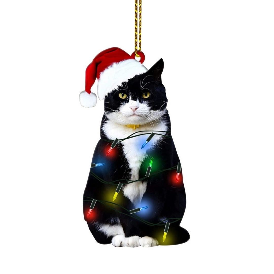 イベントグッズ | 猫とクリスマスツリーのアクリルオーナメント3種セット