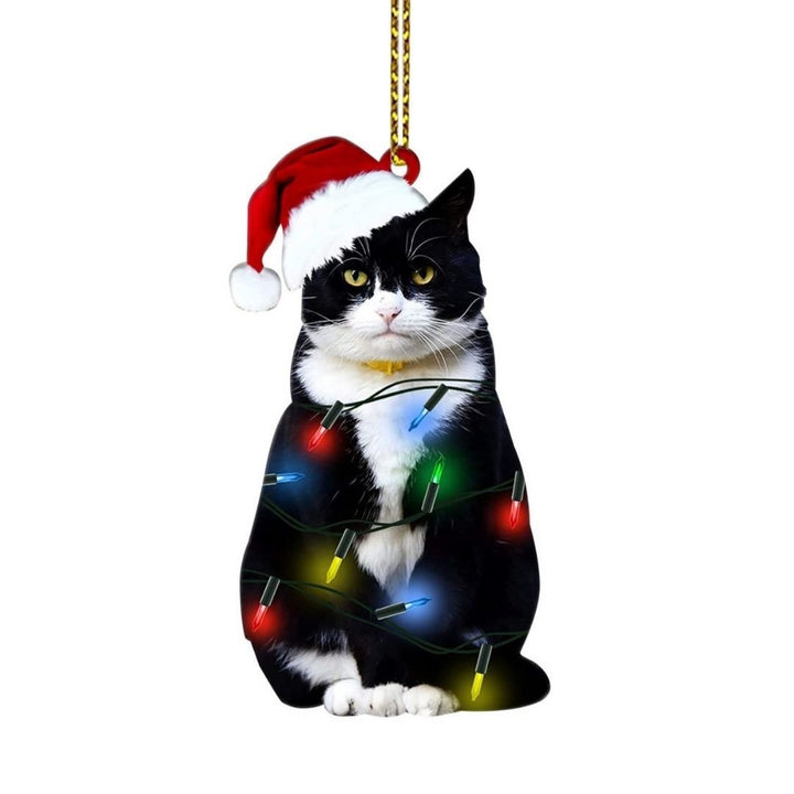 イベントグッズ | 猫とクリスマスツリーのアクリルオーナメント3種セット