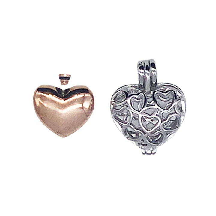 ネックレス | ローズゴールド ハート型 遺骨ネックレス