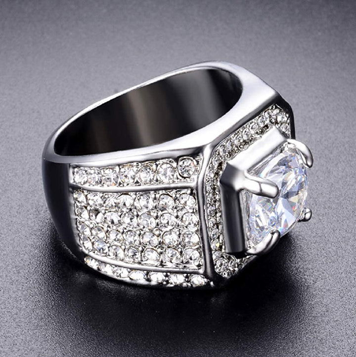 リング | シルバージルコニアリング メンズ＆レディース HIPHOPアクセサリー