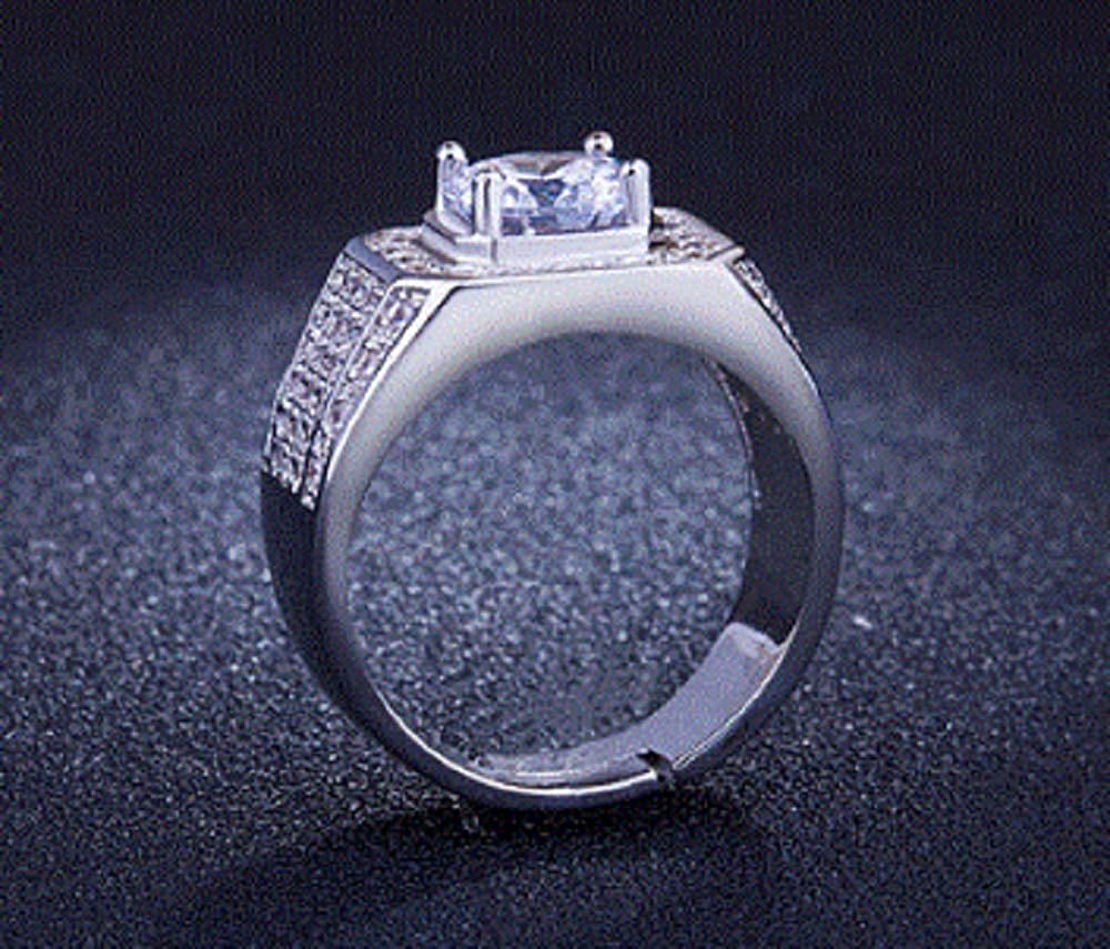 リング | シルバージルコニアリング メンズ＆レディース HIPHOPアクセサリー