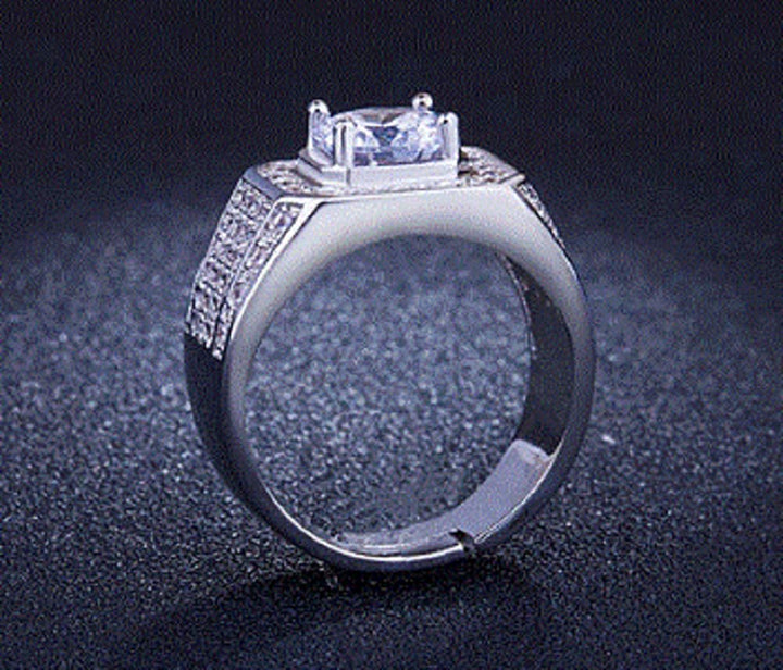 リング | シルバージルコニアリング メンズ＆レディース HIPHOPアクセサリー