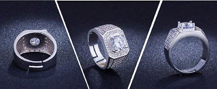 リング | シルバージルコニアリング メンズ＆レディース HIPHOPアクセサリー