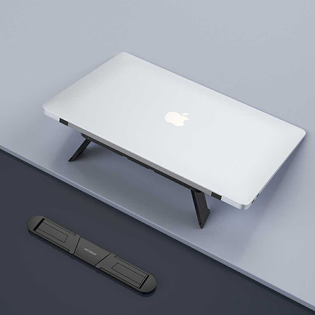 インテリア雑貨 その他 | 軽量折りたたみ式MacBookスタンド（Air/Pro/iPad対応、2段階調節可能）