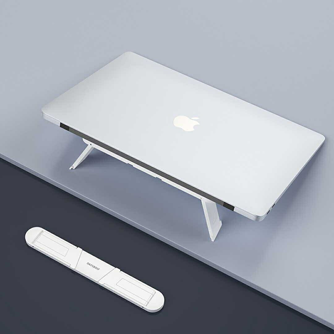 インテリア雑貨 その他 | 軽量折りたたみ式MacBookスタンド（Air/Pro/iPad対応、2段階調節可能）