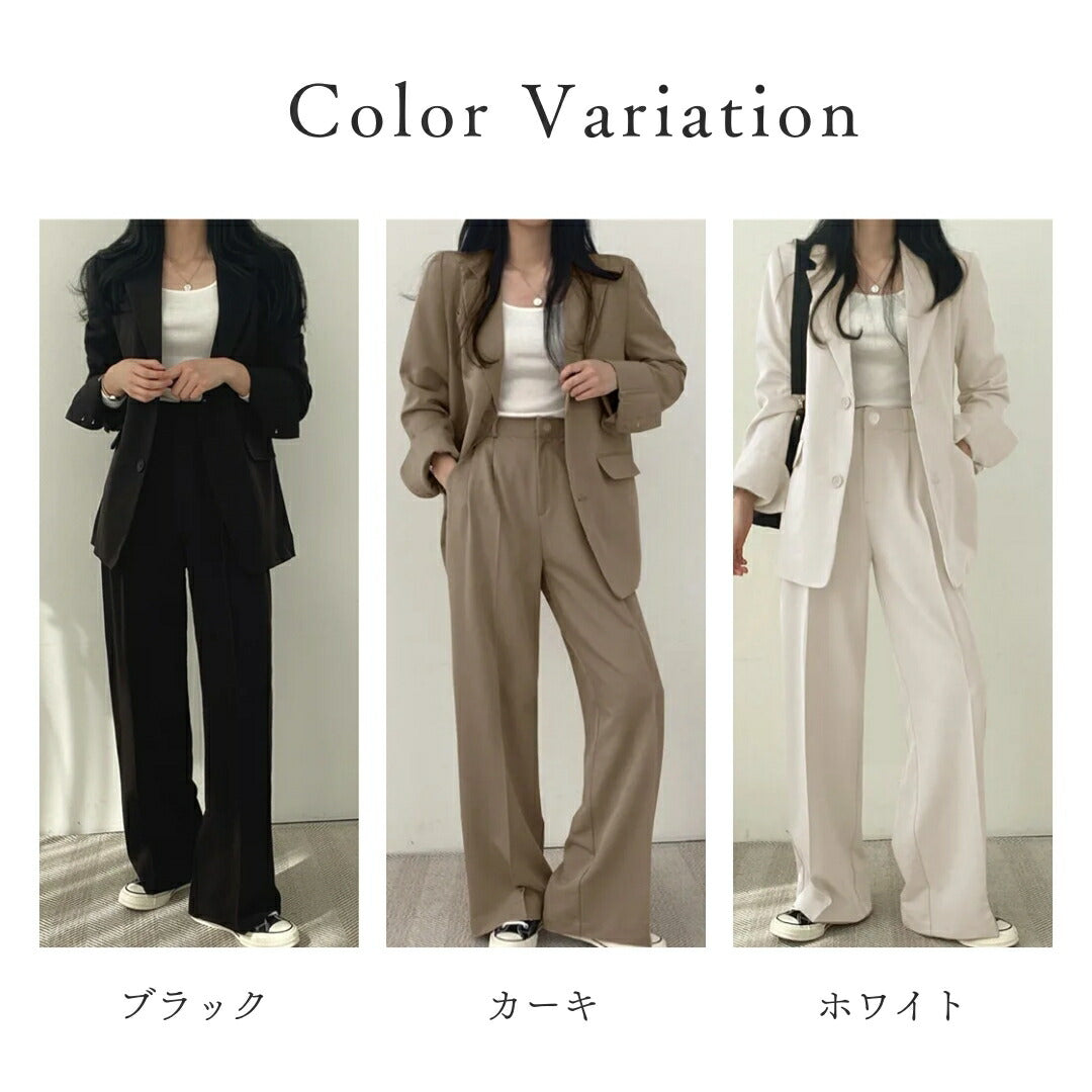 シャツ 女性 | レディースカジュアルスーツ上下セット・全3色
