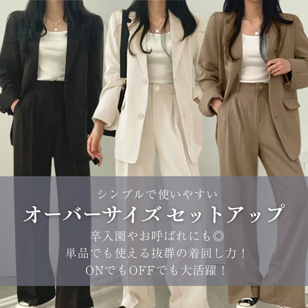 シャツ 女性 | レディースカジュアルスーツ上下セット・全3色