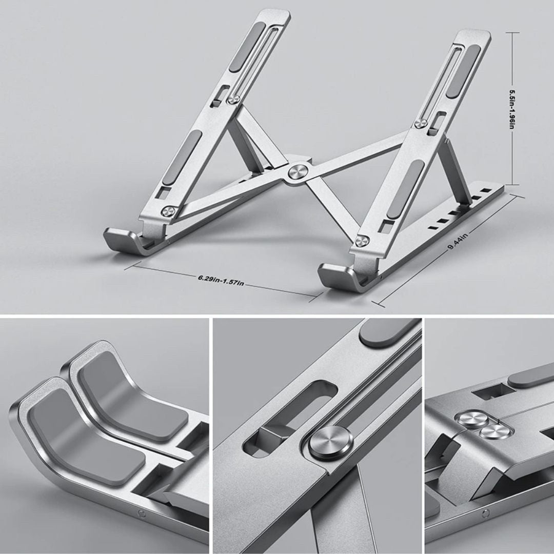 インテリア雑貨 その他 | 折りたたみ式ノートパソコンスタンド 高さ調整・収納袋付き