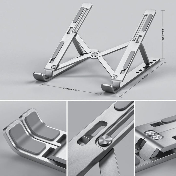 インテリア雑貨 その他 | 折りたたみ式ノートパソコンスタンド 高さ調整・収納袋付き