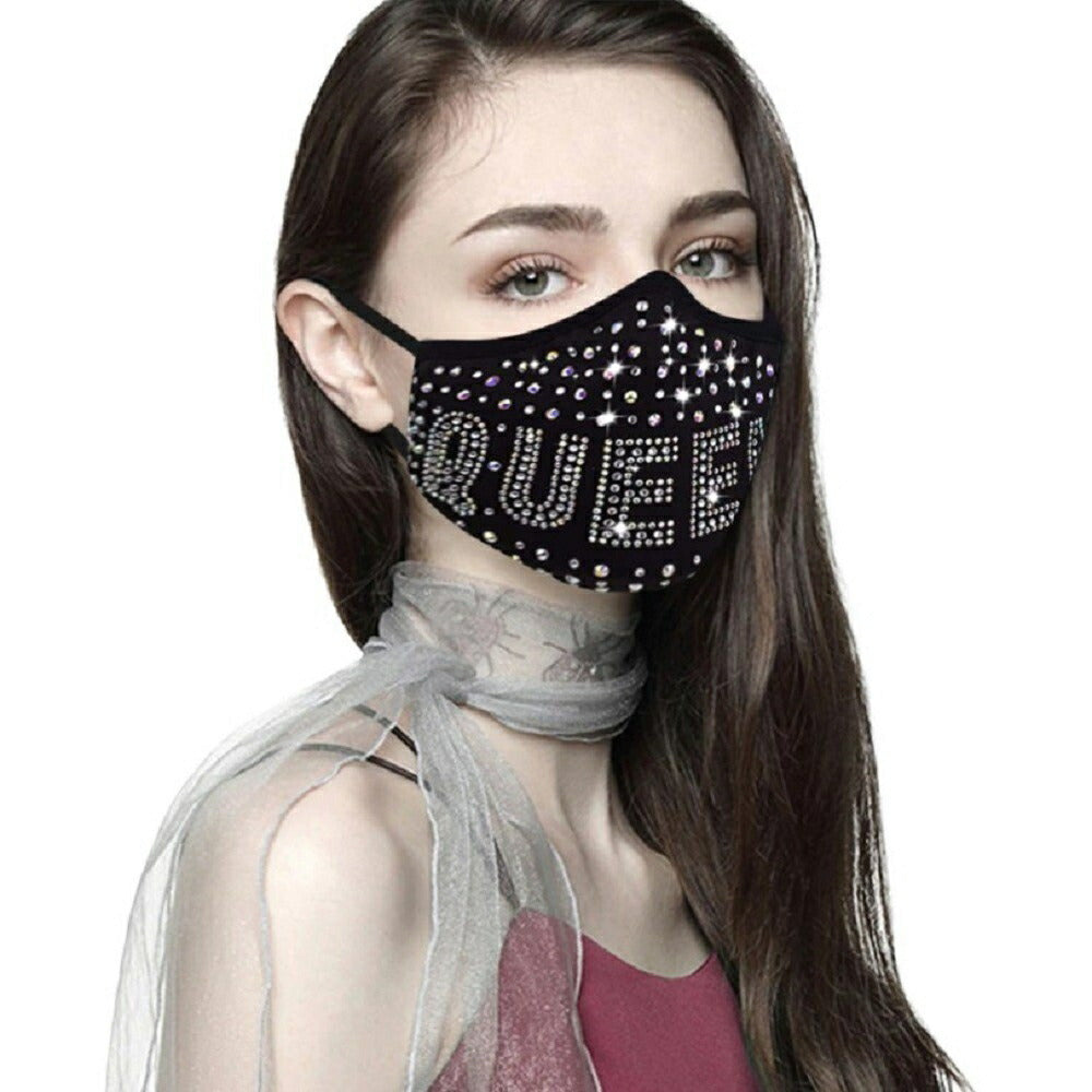 マスク | エレガントジルコニア装飾ファッションマスク（メンズ・レディース兼用）