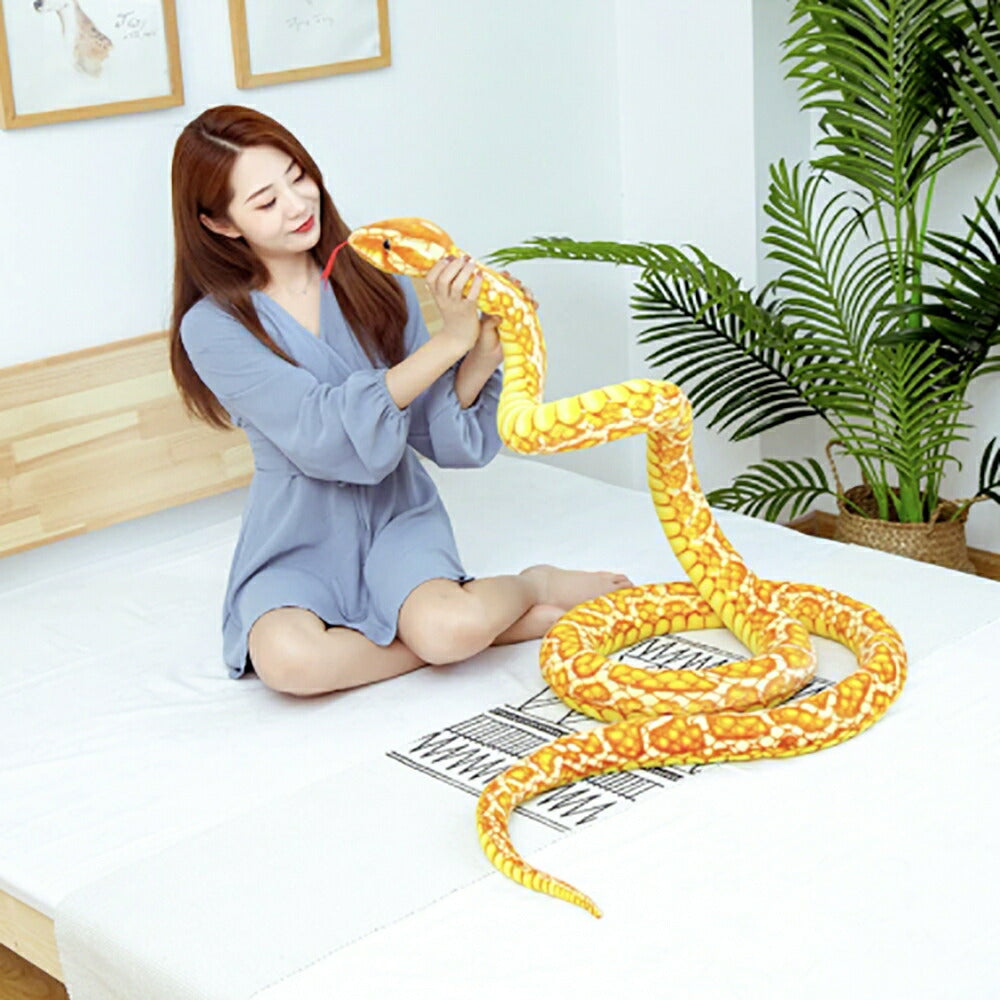 玩具 | 3.3m巨大ヘビクッションぬいぐるみ - パーティードッキリにも