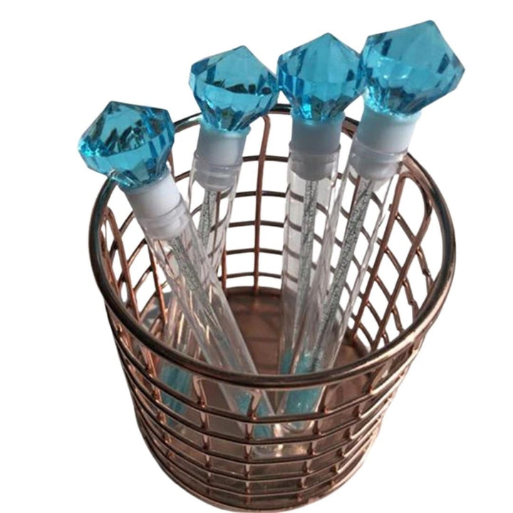 コスメティック | ダイヤモンドアイラッシュブラシ10本セット - 9色ピンククリアケース付き