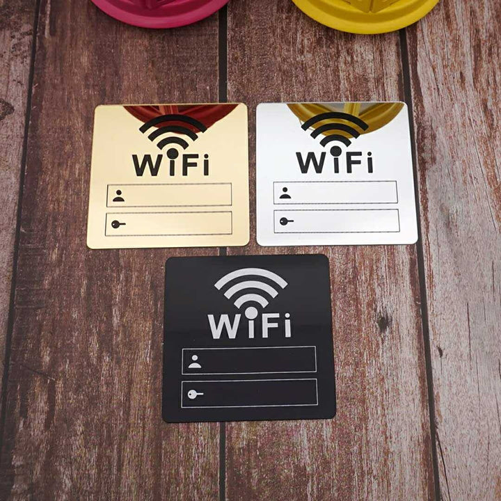 インテリア雑貨 その他 | Wi-Fiサイン アクリルミラー選択可能3カラー ドアプレート