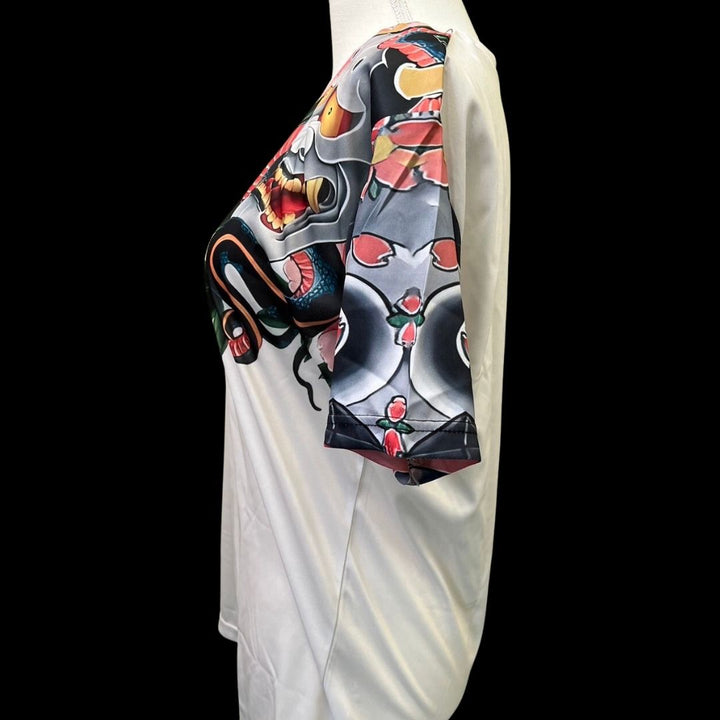 シャツ 男性 | 和柄般若半袖Tシャツ 男女兼用 ビッグシルエット