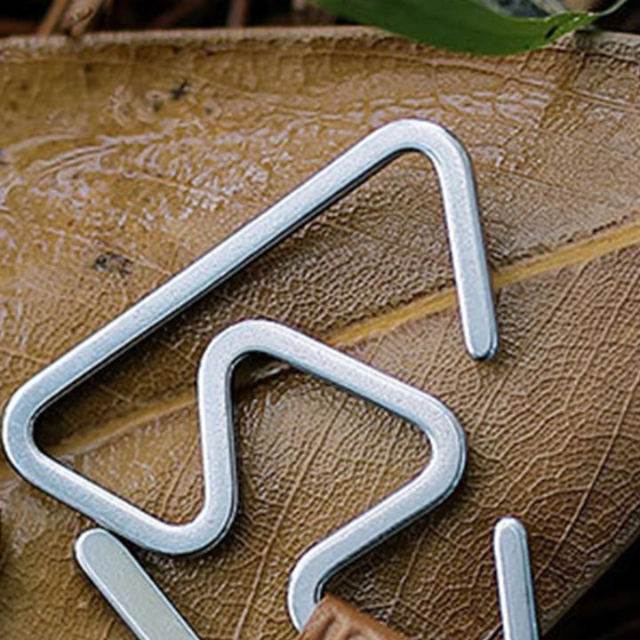 キャンプ用品 | アイアン製トライアングル万能ハンガー5個セット - キャンプ・バーベキュー用