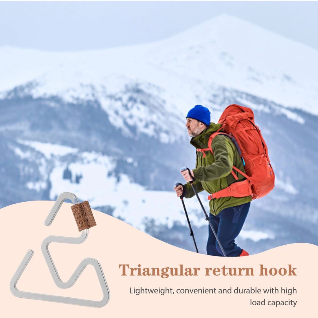 キャンプ用品 | アイアン製トライアングル万能ハンガー5個セット - キャンプ・バーベキュー用