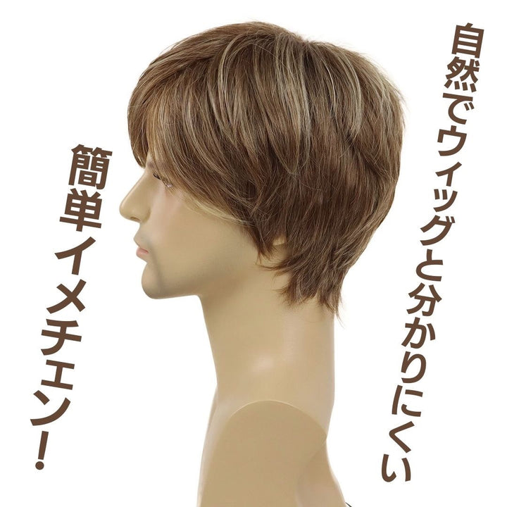 コスプレ小物 | ブロンズ ダンディスタイル 自然なサラツヤフルウィッグ