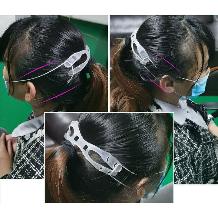 マスク | 快適マスクバンド X型 【ホワイト/ブラック 5個セット】