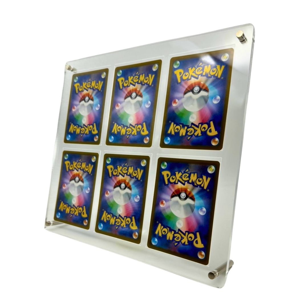 トレカケース | ポケモン・遊戯王対応 アクリル製トレカ保護ディスプレイケース 6枚収納