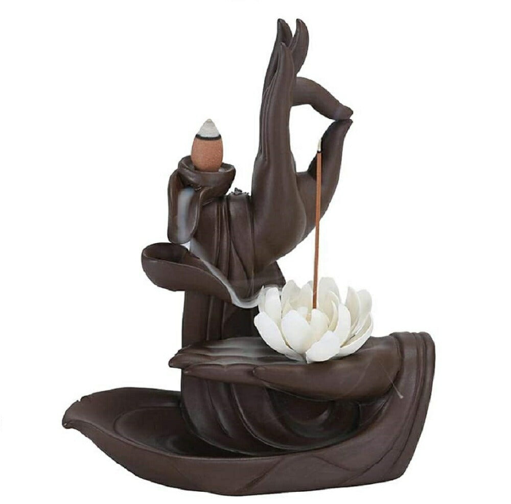 お香 | 蓮の花お香スタンド 陶器製 インテリア置物