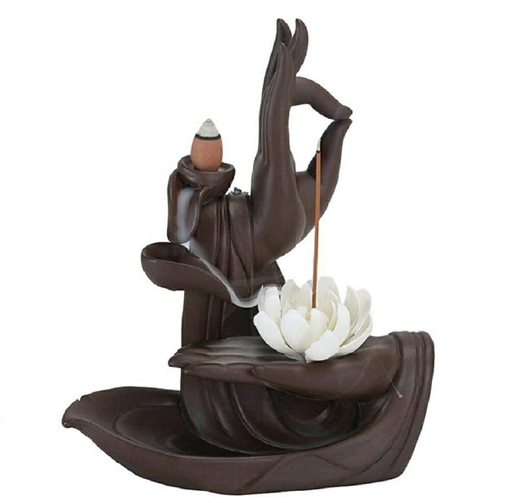 お香 | 蓮の花お香スタンド 陶器製 インテリア置物