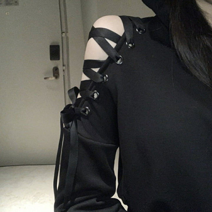 パーカー 女性 | 猫耳オフショルダーパーカー レディース 長袖