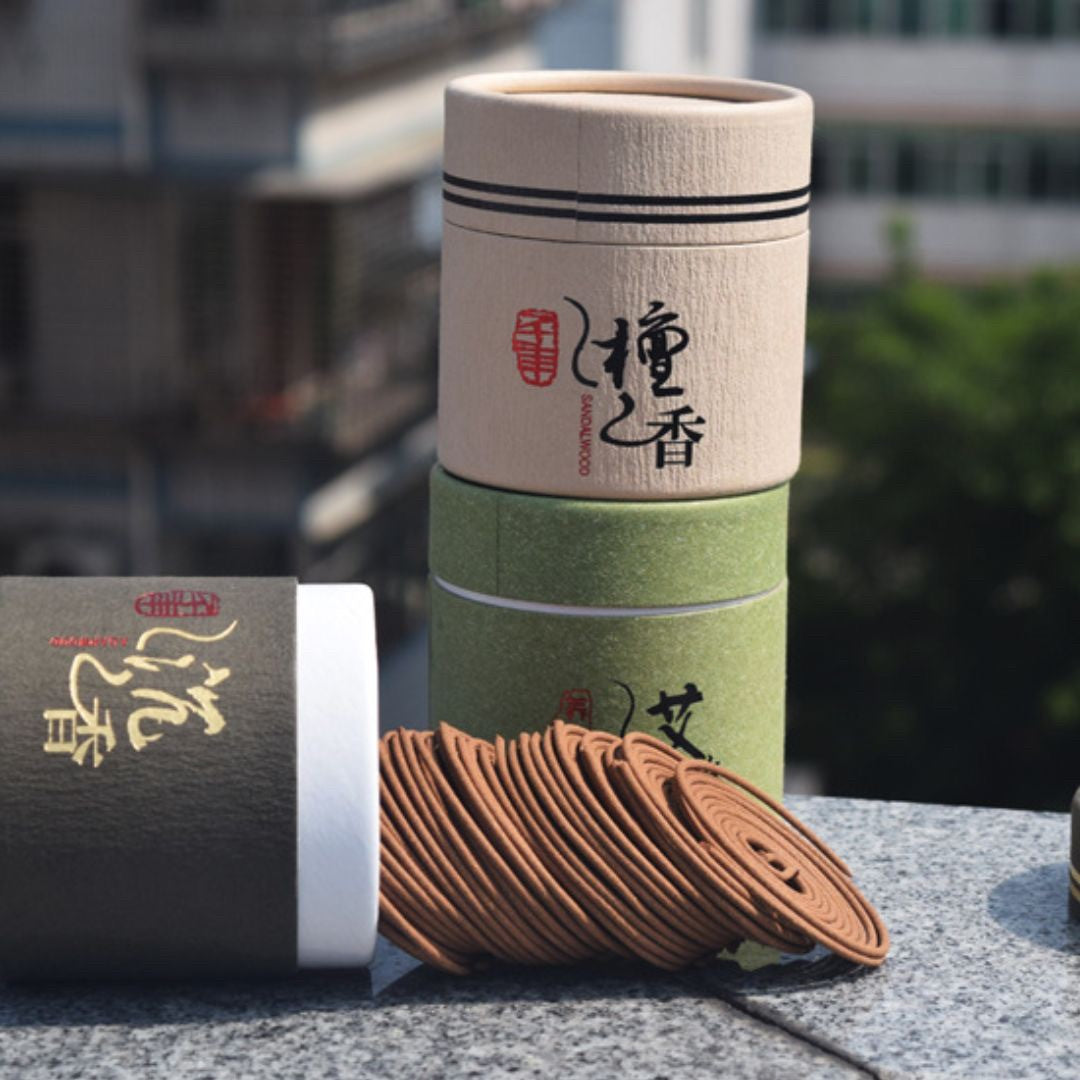 お香 | 白檀・よもぎ・沈香の天然うずまきお香 - リラックス＆癒しの香り