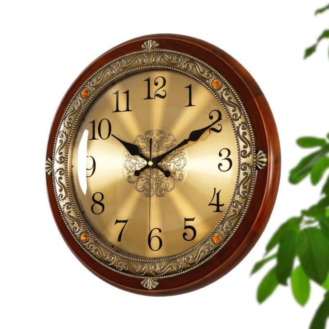 壁掛け時計 | 木製壁掛け時計 40cm アラビア数字orローマ数字