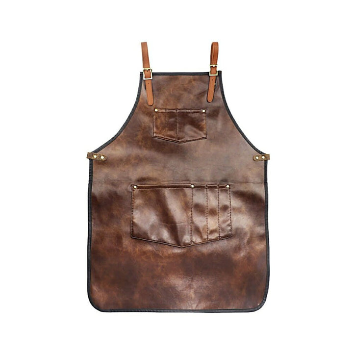 アウトドア用品 その他 | ブラウンPUレザー職人用ワークエプロン（男女兼用）