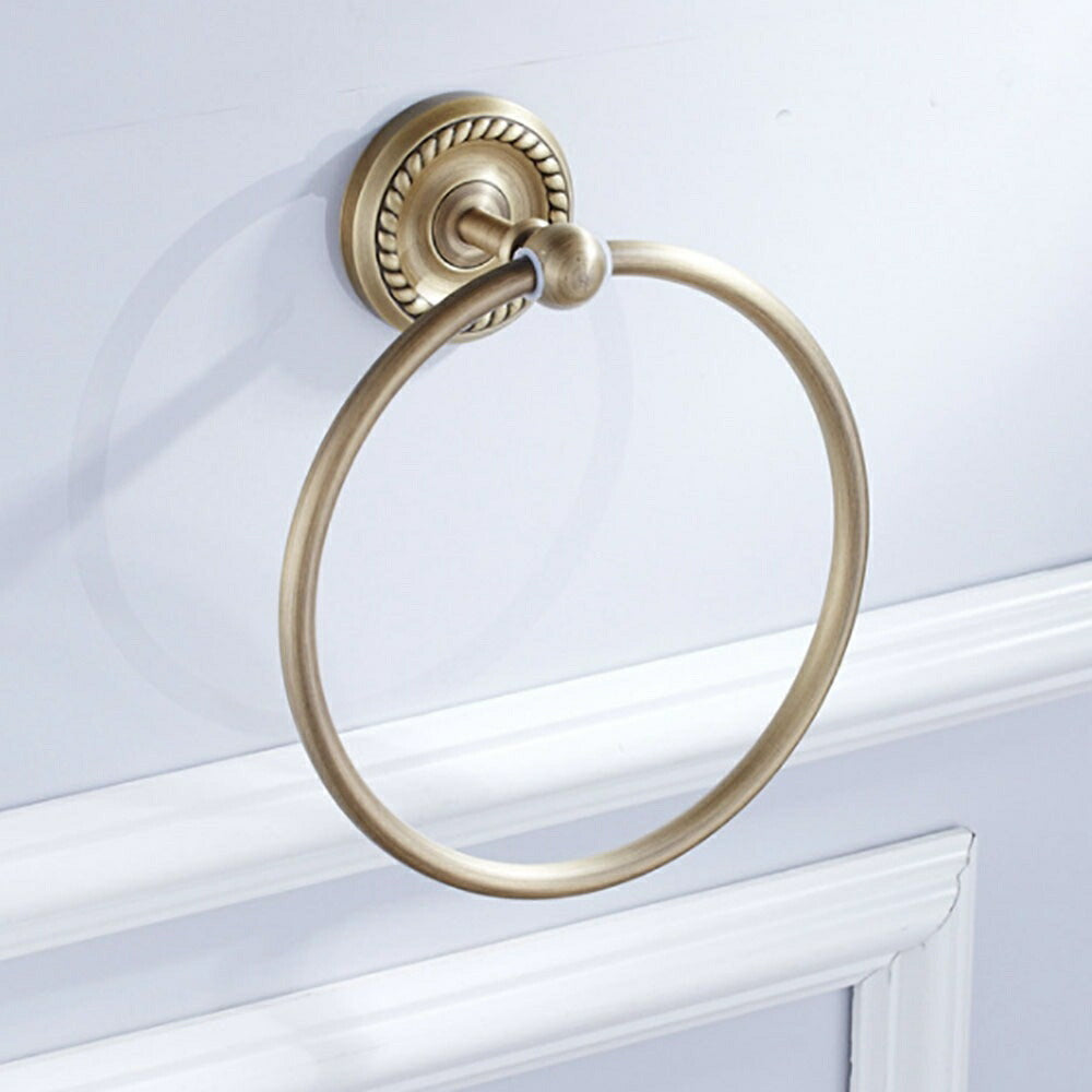 インテリアインテリア雑貨 その他 | アンティークブロンズ アイアンタオルハンガー - トイレ・バスルーム用