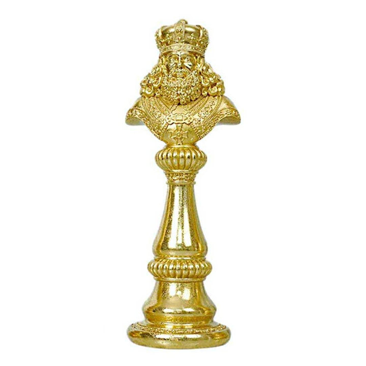 インテリア オブジェ | ナイト・キング・クイーン チェス駒デザイン オブジェ 【アンティーク調仕上げ・微細な塗装ムラ等あり】