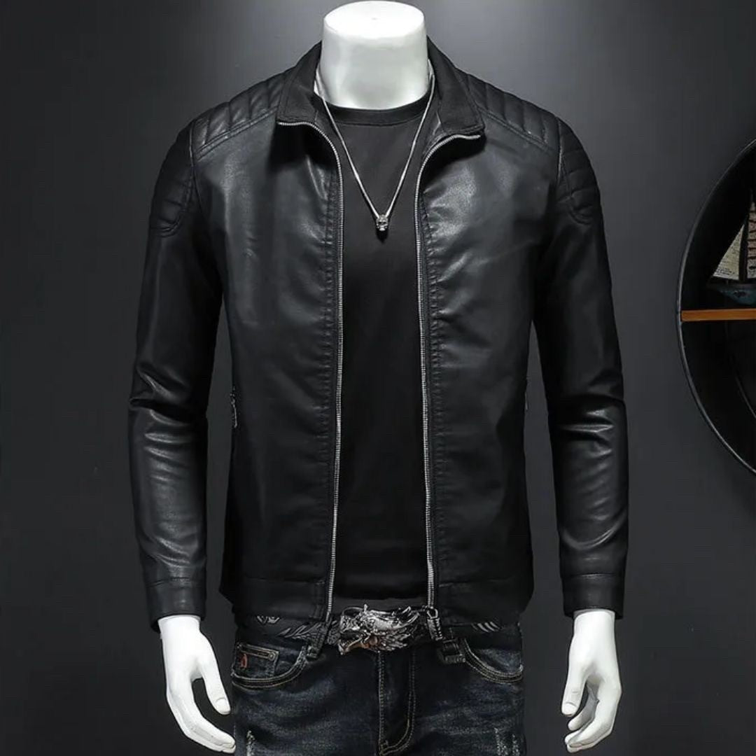 アウタージャケット 男性 | メンズ レザージャケット 秋冬用 シンプル＆おしゃれ 全2色