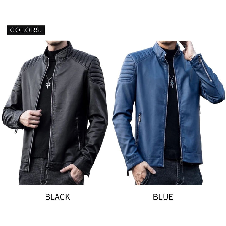 アウタージャケット 男性 | メンズ レザージャケット 秋冬用 シンプル＆おしゃれ 全2色