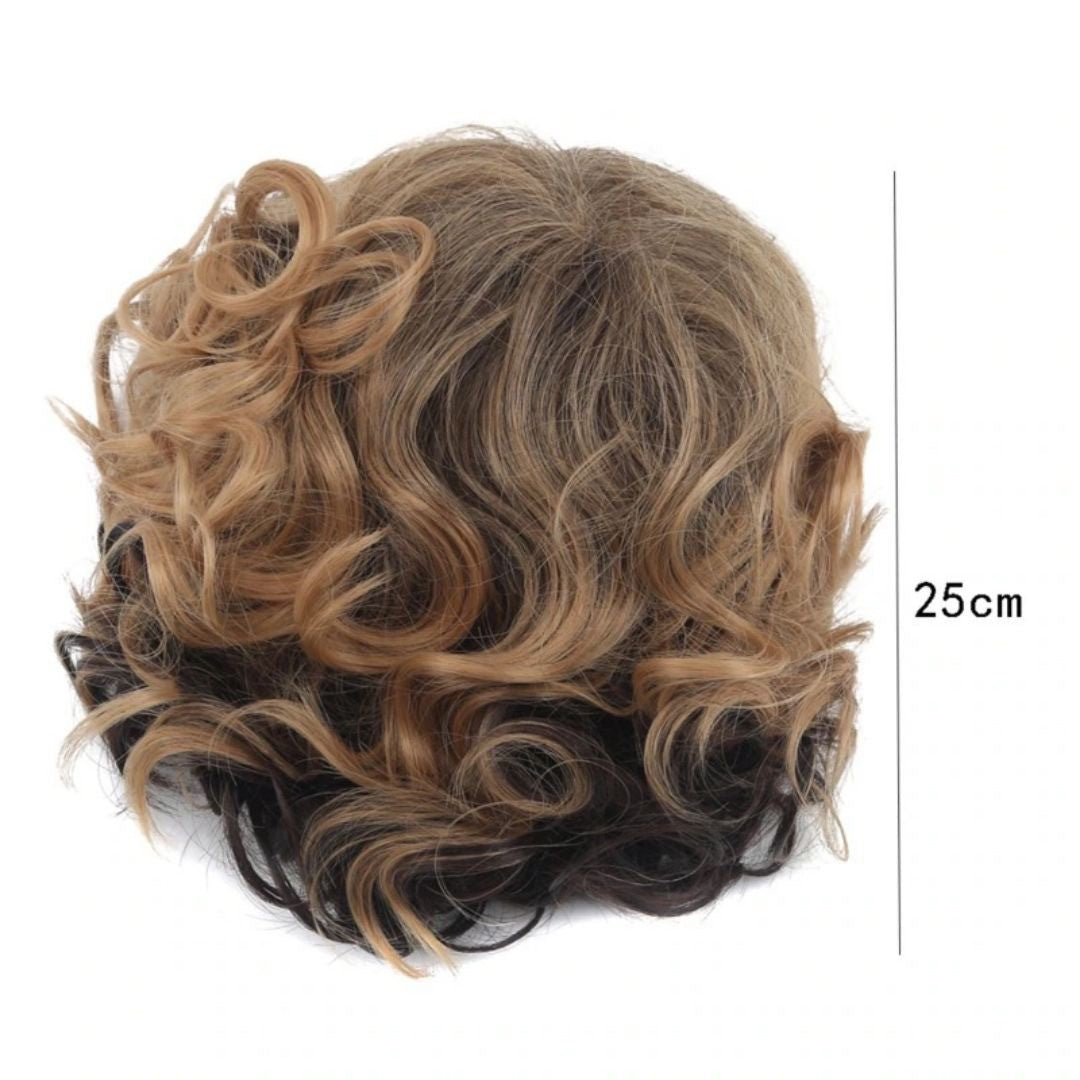 コスプレ小物 | ブラウンロングウェーブフルウィッグ：自然で軽量なナチュラル仕上げ