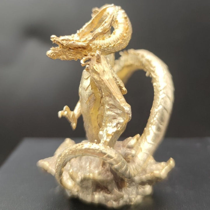 風水 インテリア | 風水龍 置物 5.5cm ゴールドorブラック - 開運金運向上