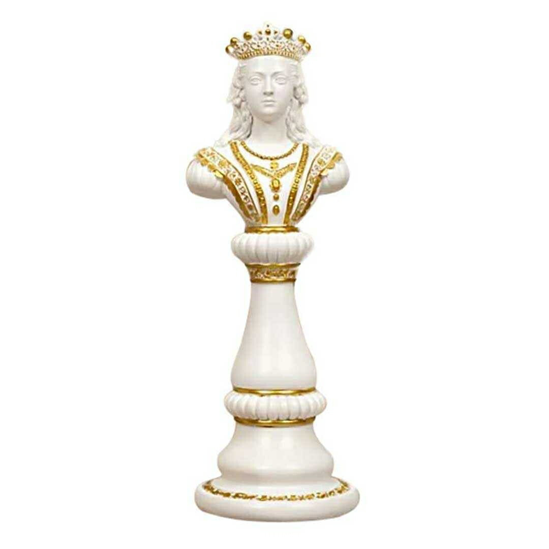 インテリア オブジェ | ナイト・キング・クイーン チェス駒デザイン オブジェ 【アンティーク調仕上げ・微細な塗装ムラ等あり】