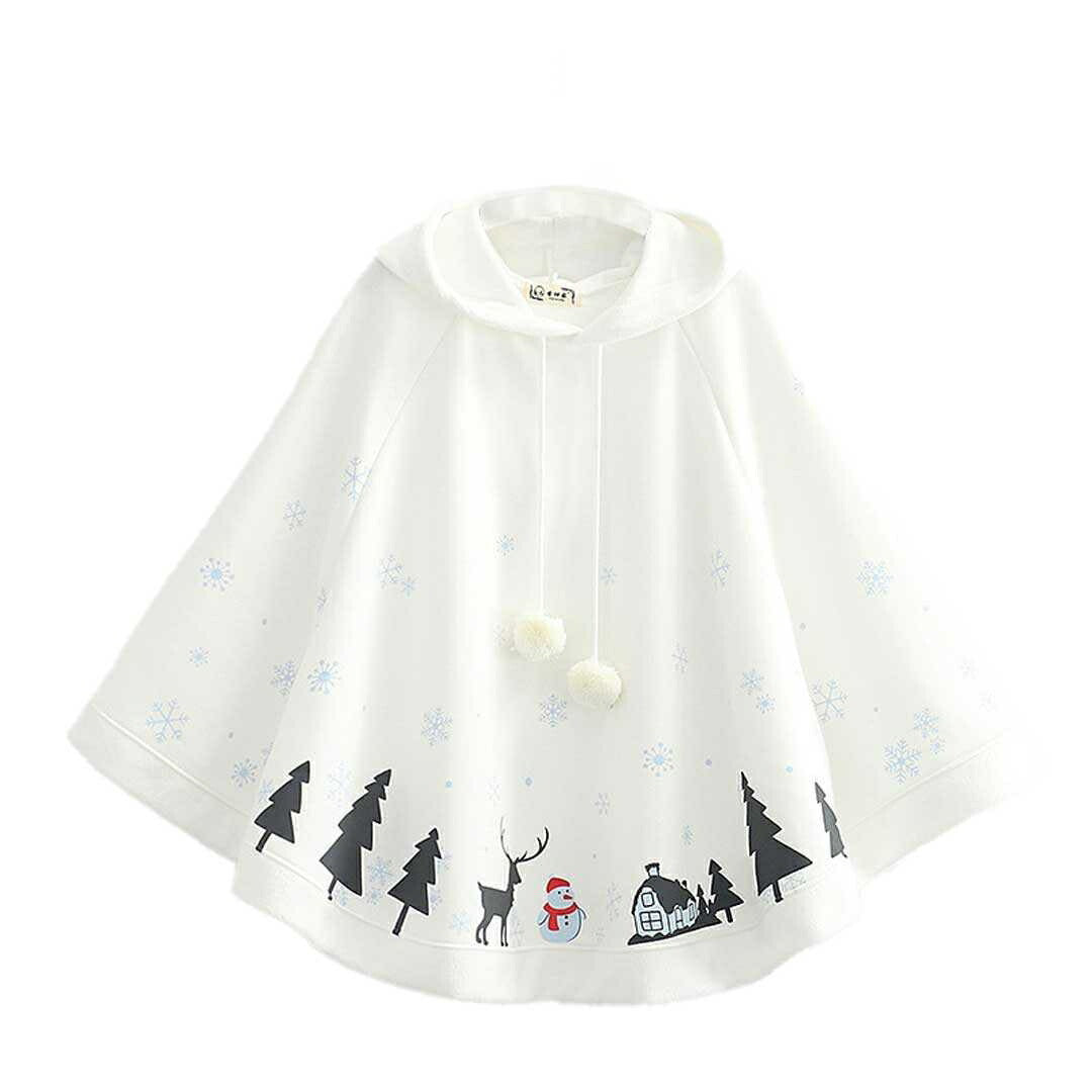 アウター ジャケット | クリスマス ロリータポンチョ 全3カラー - 女性用サンタコスプレ